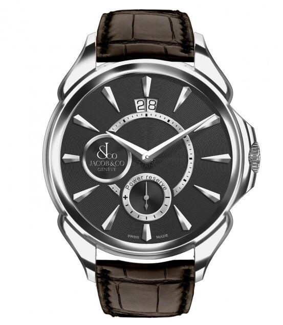 swiss luxury Jacob & Co. Palatial Classic Manual Big Date Steel Case 100.400.10.NS.NK2.1NS watch for sale